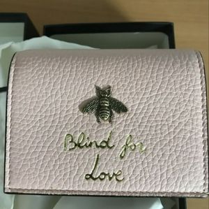 Brand New Pink Gucci "Blind for Love" Wallet